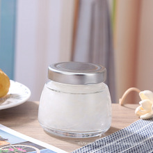 Food Grade New Design Mini Cute Empty Round Cylinder Honey Bird Nest Glass Bottle Jamjelly Storage Glass Jar with Lids